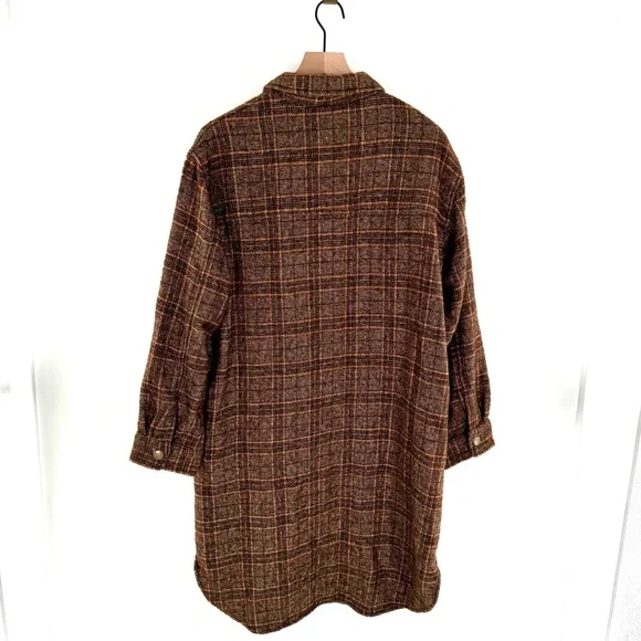 Frank & Eileen Gavin Italian Wool Blend Bouclé Shirt Jacket Shacket Size Medium